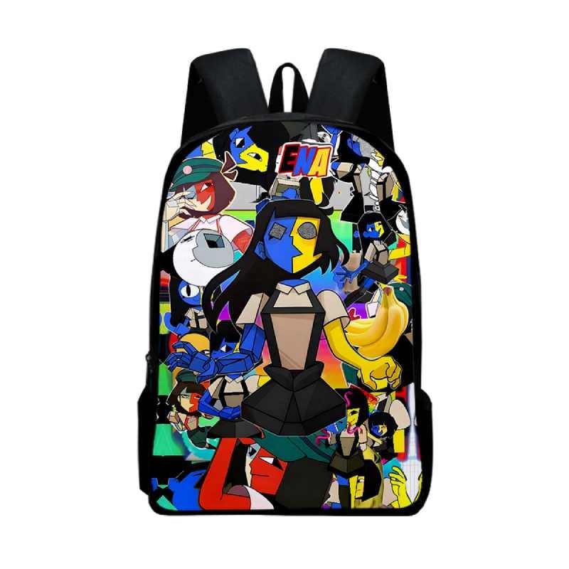 Ena Dream Bbq Student Book Backpack Fashionable Prints Schoolbag Gifts Kids