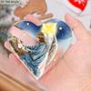  Vintage Acrylic Sign, 1pc Heart-Shaped Acrylic Nativity Scene Plaque - Classic Christmas Gift for Christians, Tabletop Decor with Mary