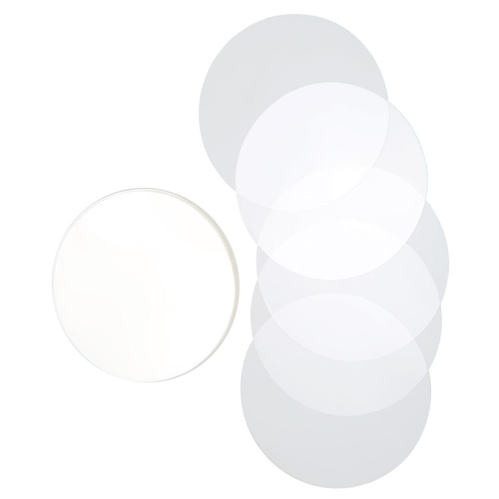 100Pcs Badge Film PVC Material Pattern Protection Wide Application Transparent Badge Protective Film