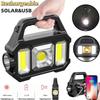 High Power Led Flashlights Rechargeable Camping Work Light Multi Functional Portable Light Solar Charging 6 Lighting Modes