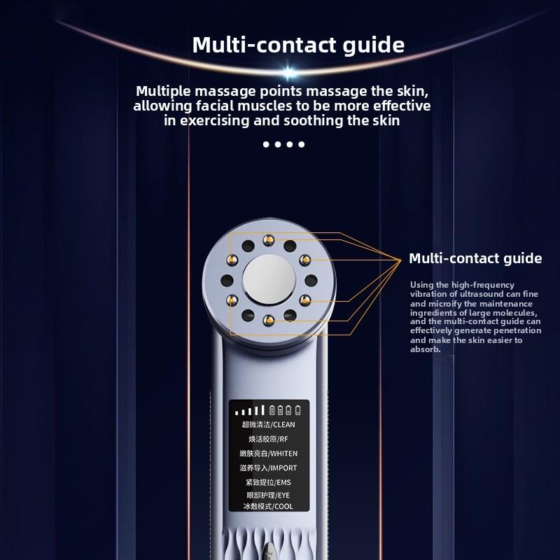 M99 Ultrasonic Ice Compress Beauty Instrument Household Cinema Grade Light Pattern Wrinkle Removal Lifting Firming Facial Massage Introducer