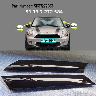 BMW MINI Čierny lesklý kryt lišty stĺpika A čelného skla 51137272583