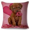 Farbe Süß Cartoon Haustier Hund Kissenbezug Kissenhülle Sofa Zuhause Auto Dekoration Tier