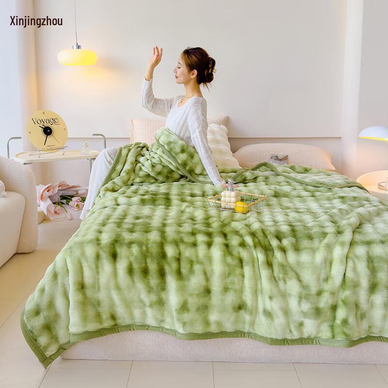 Плед с имитацией кроличьего меха и фактурой  пузырьки