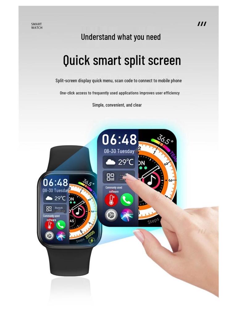 Multifunctional NFC Sports Smartwatch for Women & Men with Heart Rate Monitor & Bluetooth Call Answering
