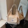 Cloth bag women's large-capacity new summer versatile simple shoulder underarm bag college student class tote bag