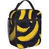 Pop Art Banana Lunch Bag for Men Women Tote Insulated Cooler Bags Reusable Thermal Lunch Box for College Work Office Picnic