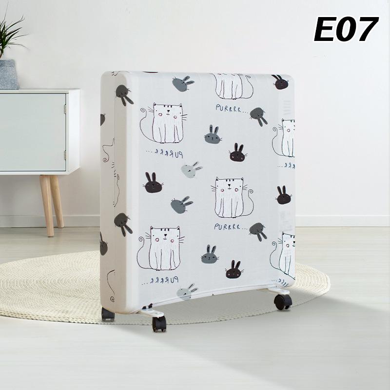 Radiator Dust Cover Cartoon Print Household Oil Tin Dust Cover Heater Dust Cover Electric Heating Dust Cover Home Storage Clean