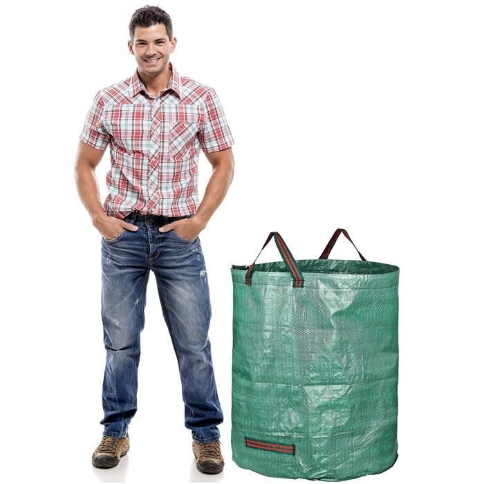 Sac de jardin - GARDENMATE - 272L - Indéchirable - Polypropylène - Vert