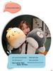 Soft Cute Cartoon Animal Hand Warmer 3-in-1 Pillow Blanket for Office Naps