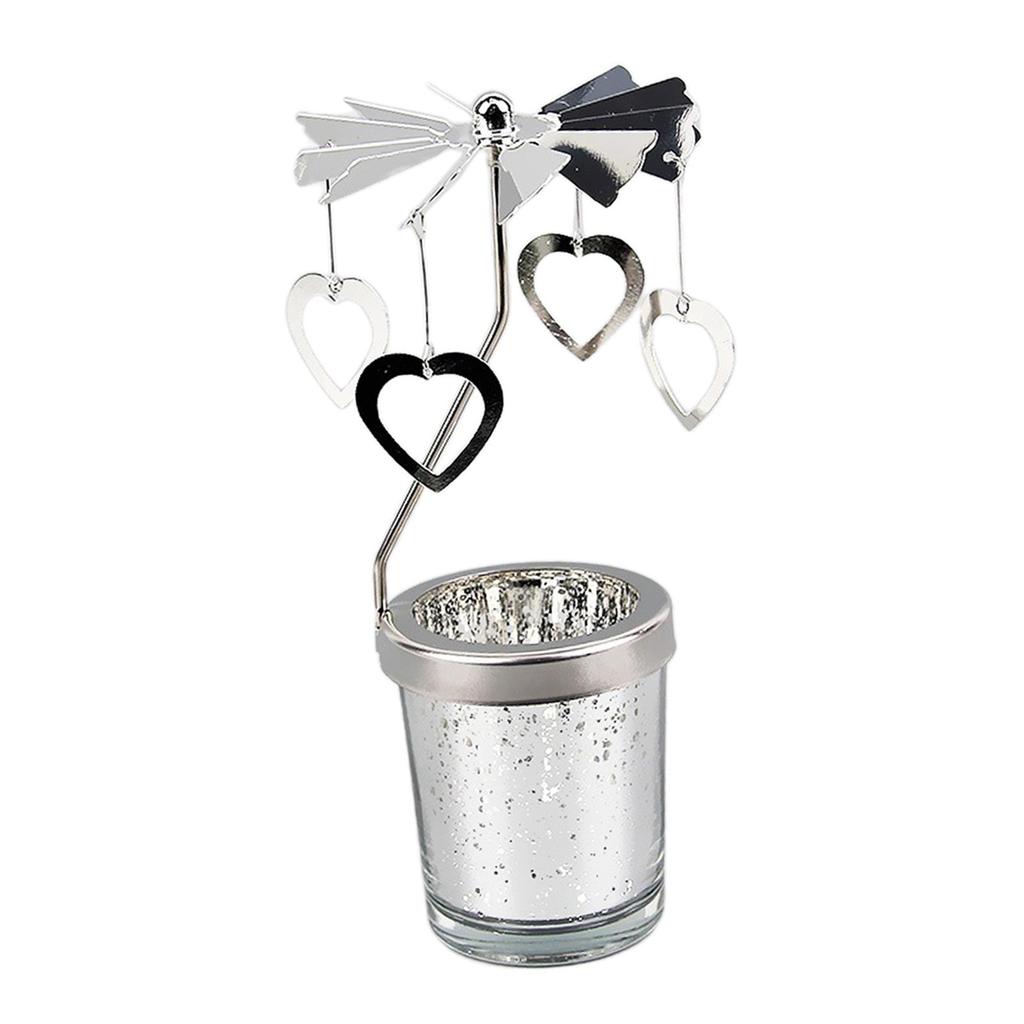 Elegant Rotating Candle Holder for Fireplace Desktop Restaurant Festival Christmas