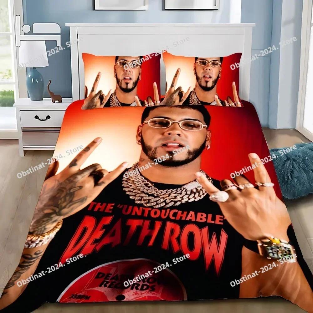 Anuel AA Real Hasta La Muerte Duvet Cover Pillowcase Bedding Set Boy Girl Bedroom Decoration Children Single Double Large Size