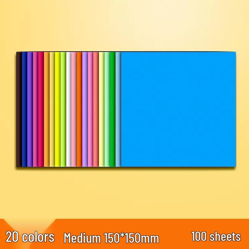 A4 Colored Cardstock for Office, Origami, Kindergarten, Student DIY 