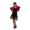Déguisement Cabaret Noir Pour Fille - Robe Et Coiffe De Plumes