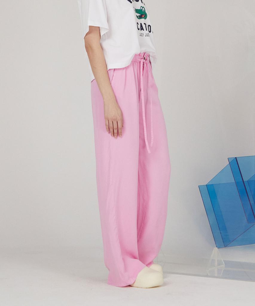 JUCYJUDY J Tencel Elastic Waist Wide Pleated Pants (On) Jypt32Ee