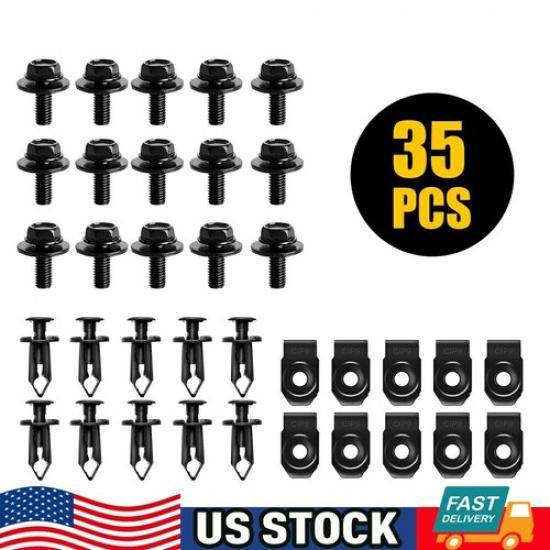 Splash Shield Guard Bumper Hardware Kit Body Bolt Clip For Infiniti G35 G37 G37X