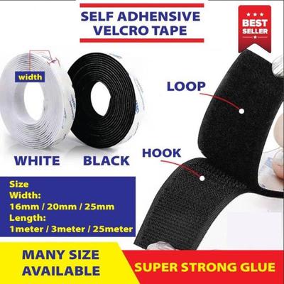 Velcro Tape - 20mm / 25mm /30mm X 1meter Hook & Loop Velcro Fastener Mosquito Net