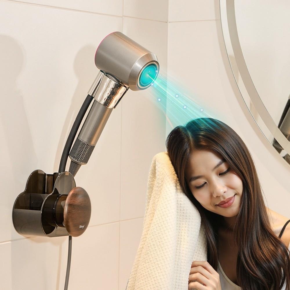 Wasserdichter Haartrocknerhalter Wandmontierter Haartrockner Drahtaufbewahrungsständer Ankleidezimmer