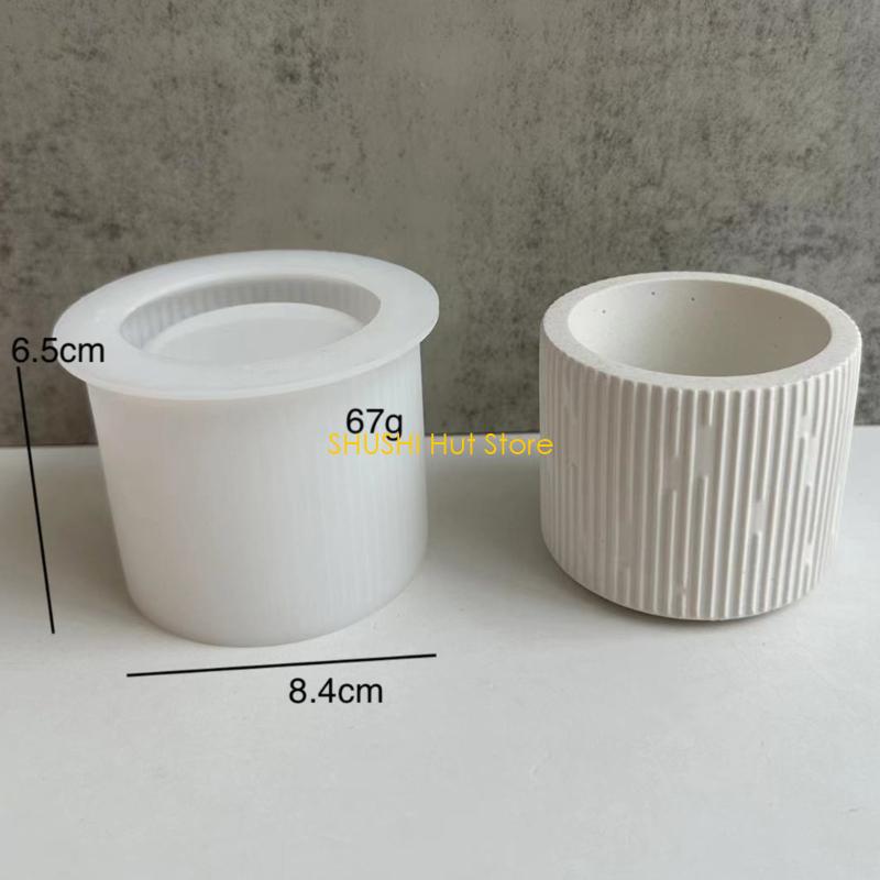 Baking Decoration 3D Flower Pot Silicone Mold Candle Soap DIY Handicraft Supplies for Beginners Starter Accessory D57B