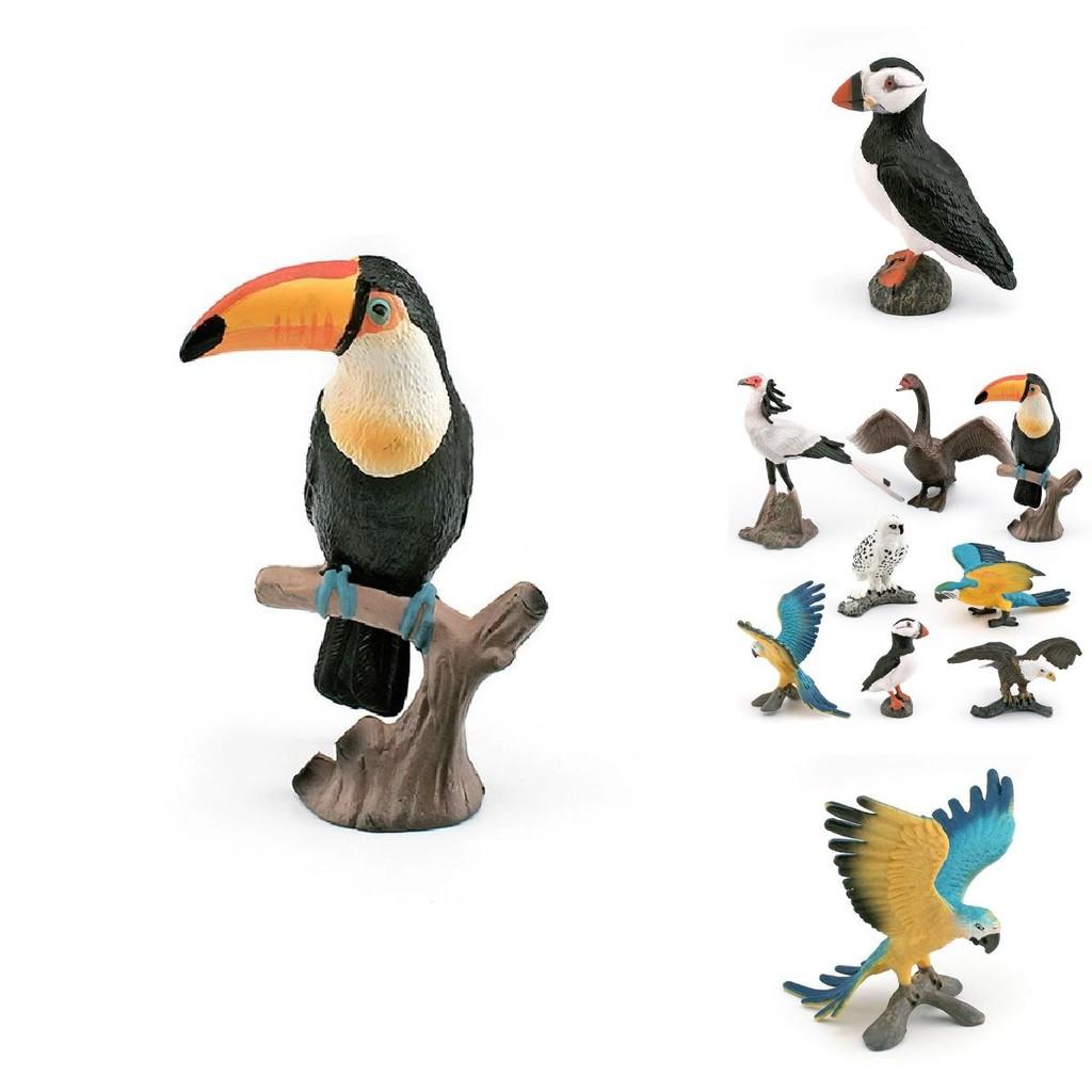 Natureinspired Bird Statue White Head Eagle Plastic Animal Figurine For Display