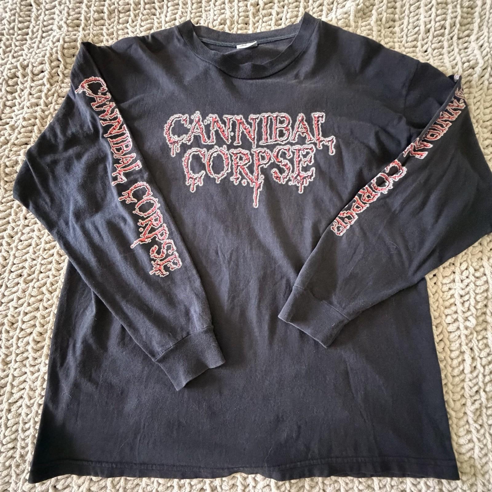 Vintage Cannibal Corpse LS Wretched Spawn 2004 Tour Mexico 4sided Xl Death Metal Unisex T-Shirt XXXXL
