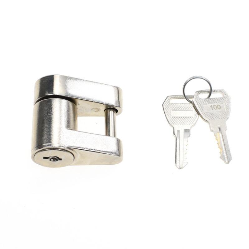 1/2pcs For 1/4 Inch Trailers Coupler Padlock Hook Connector Tongue Locks Anti-theft Trailer Hitch Lock Hitch Security Protector