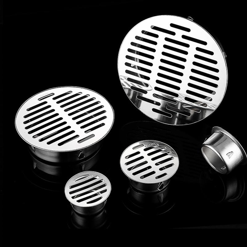 Stainless steel floor drain, 7.5/11/16 cm diameter circular floor drain, suitable for bathroom bathroom kitchen balcony floor