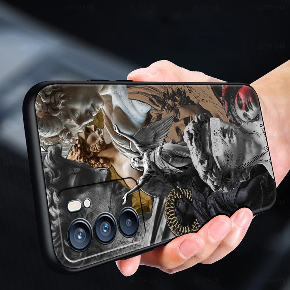 Fashion Ancient Greek Statues Phone Case For Oppo Reno 13 12 11 10 7 F Find X5 X6 A98 A80 A79 A78 A57 A54 A31 A17 Pro Soft TPU