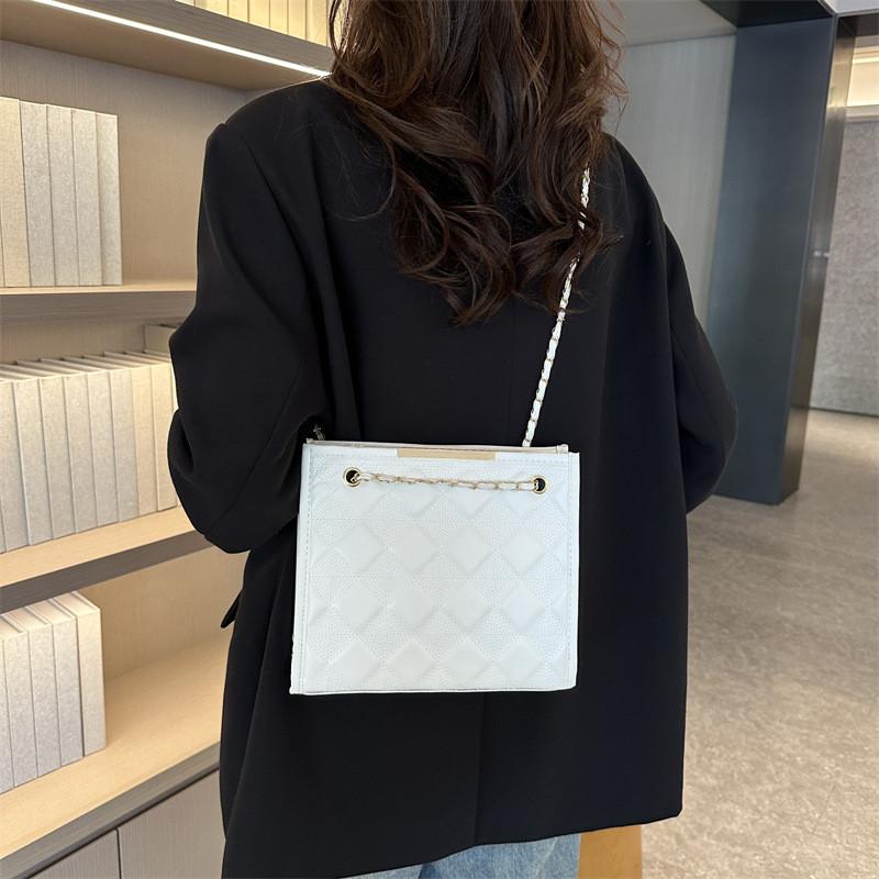 Trendy Casual Women's Crossbody Bag 2023 Stylish Mini Square Shoulder Purse In Black White Green Rose Pink