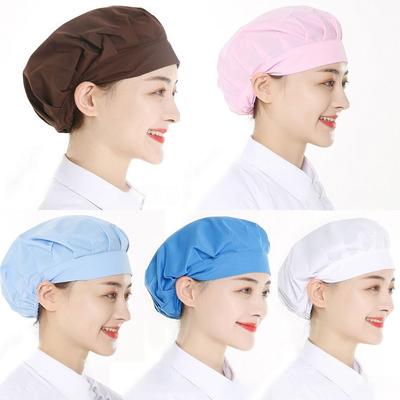 Food Service Dust Proof Work Cap Cotton Chef Cap Women Man Cooking Hygienic Cap Hotel