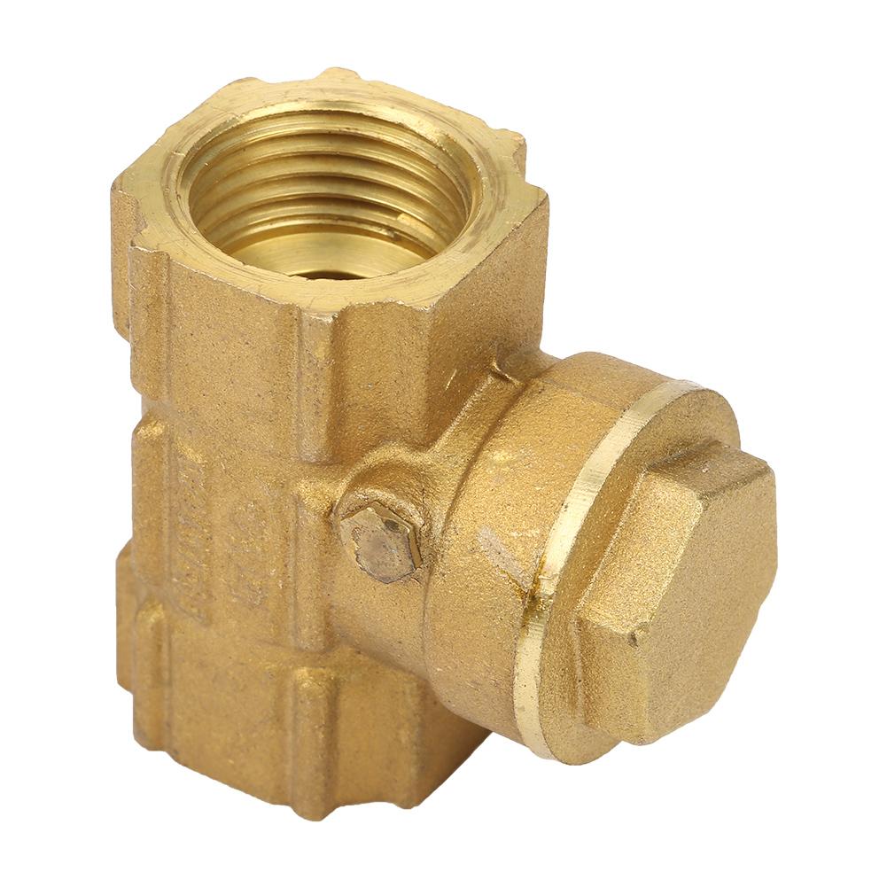 DN15 Brass One Way Automatic Swing Check Valve for Water Oil Acidic Media