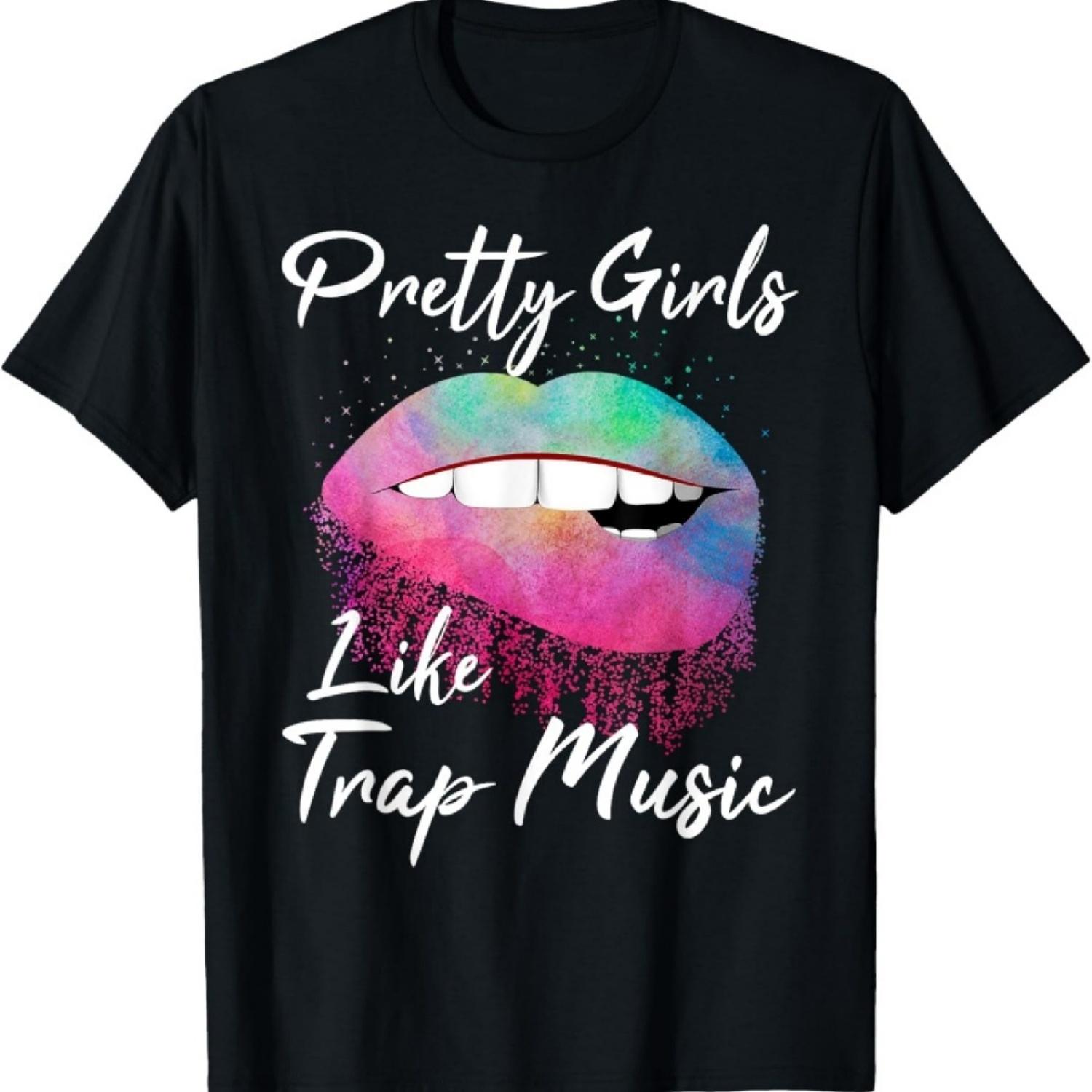 Футболка EDM Футболка Девушки любят трэп-музыку S