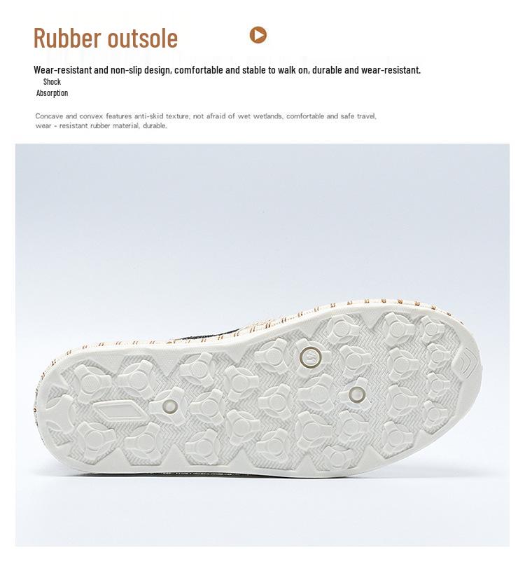 2025 Men's Casual Slip-On Canvas Shoes: Trendy Fisherman Style, Breathable, Two-Way Wear