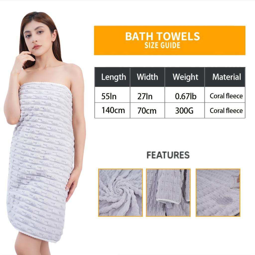 4-Pack Waffle Weave Super Soft Bath Towels, Ultra Absorbent Quick-Dry Microfiber Towels for Adults, Soft Textile & Travel Towels