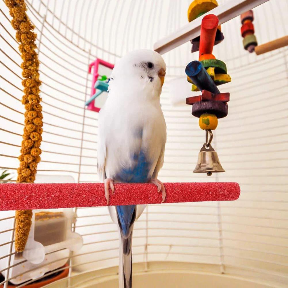 Bird Claw Beaks Grinding Bar Standing Stick Parrot Station Pole Bird Funny Supplies Parrot Grinding Stand Claws Cage Accessories