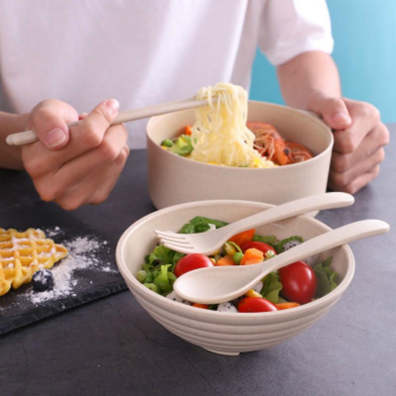Nová miska na japonské instantní nudle s víkem a uchem, odolná vůči teplu, do trouby, na polévku, na snídaňové cereálie s mlékem, krabička na oběd