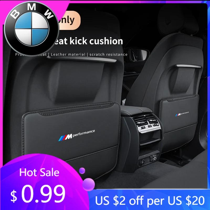 BAGC4 2026 Car Sticker For BMW M Performance E39 E46 E60 E90 F10 F20 F30 G20 G30 Car Seat Back Protection Anti-Kick Pad Rear Seat Orga