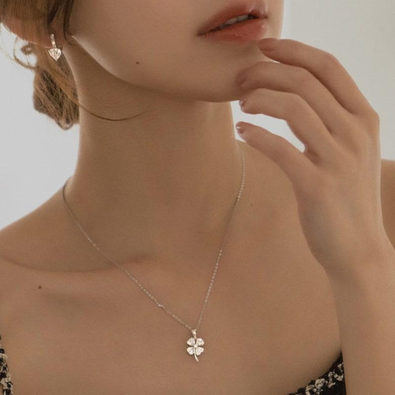 TORTOISE [Silver925] Bukoleon Clover Necklace
