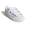 adidas Superstar J 'White Iridescent' (Unisex) Cloud White / Cloud White / Cloud White Kids' Skateboarding Shoes FV3655