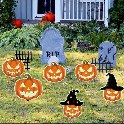 Halloween Garden Decorations Glow-in-the-Dark Garden Plug-in Party Decorations Glowing Ornaments Home Decor