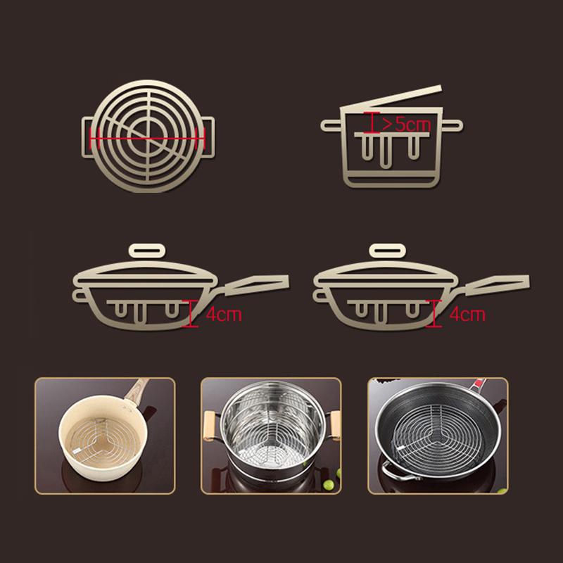 304 Stainless Steel Round Steamer Rack Kitchen Multifunction Pot Steaming Tray Dumplings Eggs Grill Stand Pressure Cooker Trivet