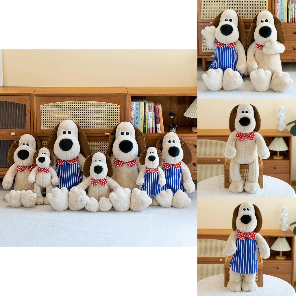 Adorable Plush Dog Stuffed Animal Large Comfort Cuddle Toy Soft Fluffy Girls