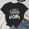(Premium T-shirt)Fashion New Happy Camper T-Shirt And Women Cartoon T-Shirt Harajuku Streetwear T-Shirt Casual Tops Tees