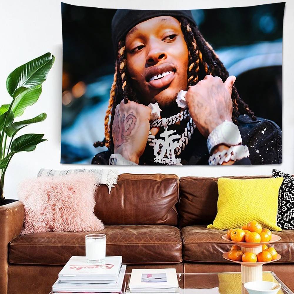 

KKing Rapper Von Anime Tapestry Hanging Tarot Hippie Wall Rugs Dorm Home Decor 74x94cm(29x37in)