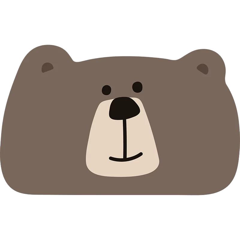 Cute Cartoon Happy Bear Absorbent Bathroom Mat