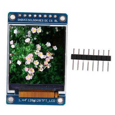 1,44-Zoll-LCD-Anzeigebildschirm 128RGB x 128 Auflösung Serielle Peripherieschnittstelle