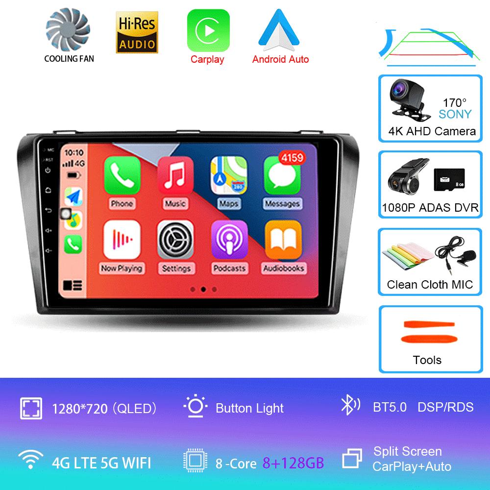 Android 14 Car Radio For Mazda 3 I For Mazda3 BK 2003 - 2009 Multimedia Video Player Navigation Stereo GPS No 2din 2 Din Dvd