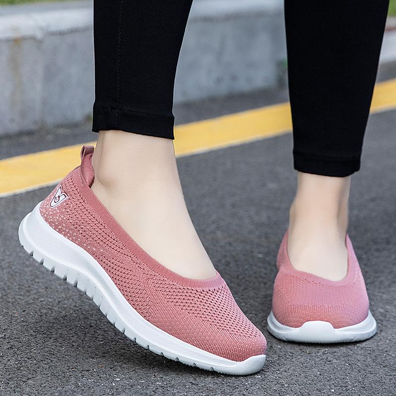 Fashion Casual Breathable Flat Shoes for Women Soft Sole Comfort Slip On Walking Shoes Woman Lightweight Shallow Mouth Summer Loafers