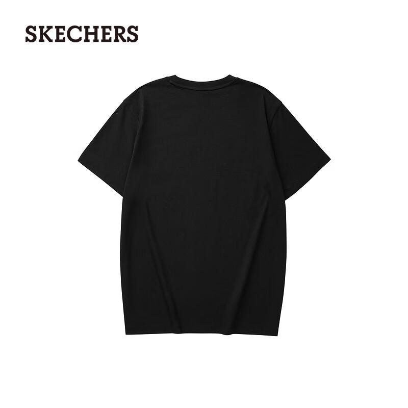 Skechers Unisex 100% Cotton Short Sleeve Crew Neck T-Shirt L224U128 XL
