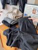 2025 Winter Women's Fleece-lined Slimming Wide-leg Pants - Elastic Waist, Loose Fit, Drapey Style